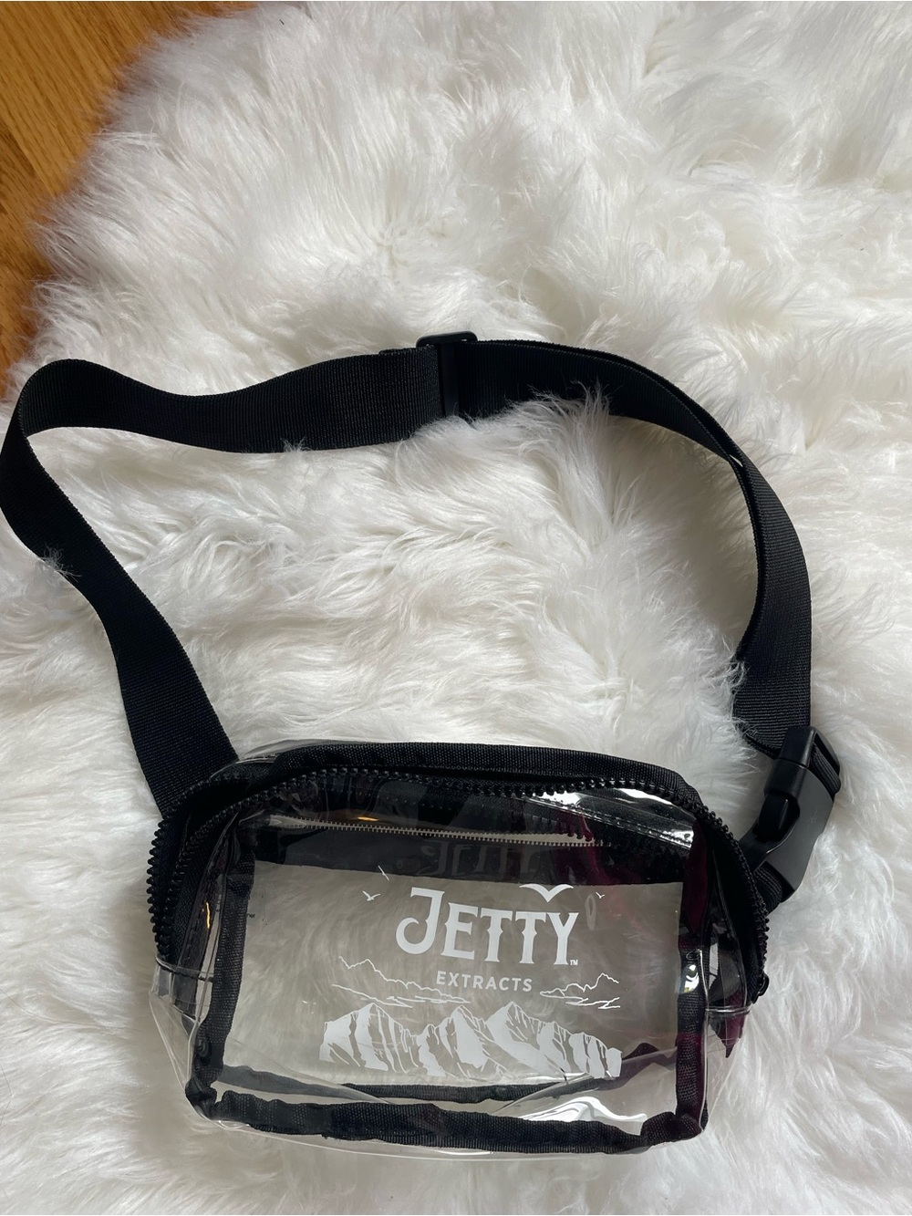 Jetty Extracts Clear Black Fanny Pack